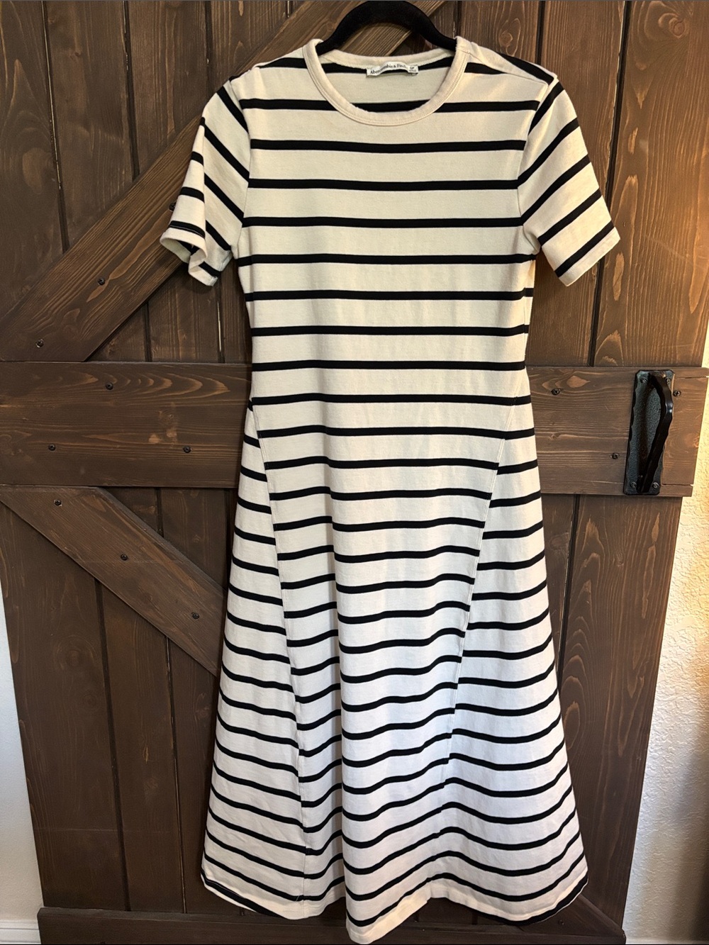 Abercrombie Striped Cotton Maxi Dress